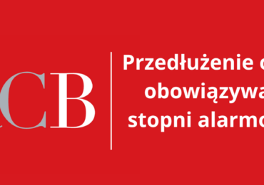 Przedłużenie obowiązywania stopni alarmowych BRAVO.