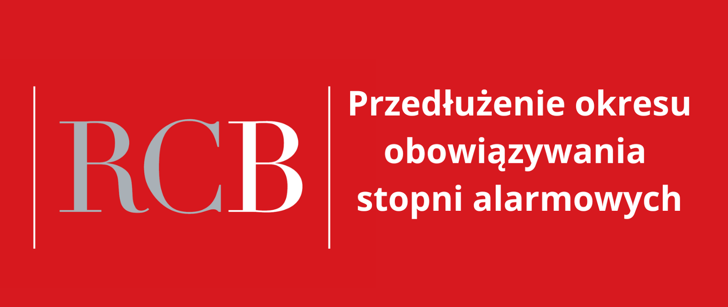 Przedłużenie obowiązywania stopni alarmowych BRAVO.